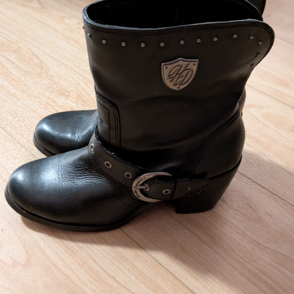 Harley-Davidson Black Leather Boots